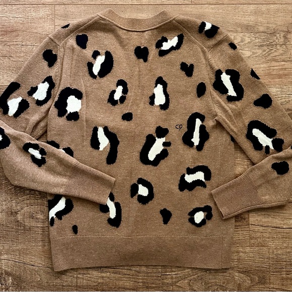 Chinti & Parker Wool & Cashmere Leopard Print Cardigan XS - Picture 6 of 6